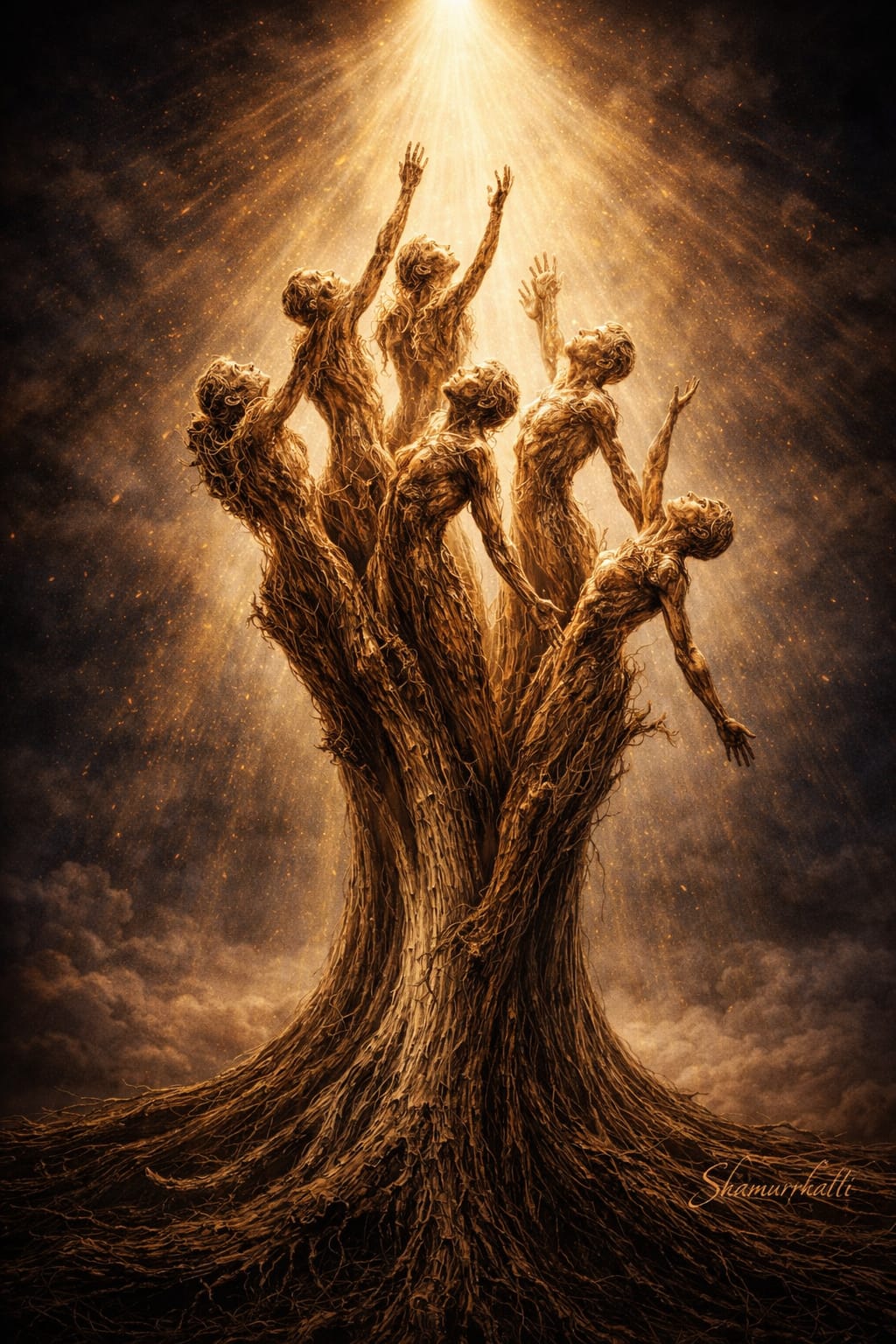 The Ascension of Many — Digital Art Print
