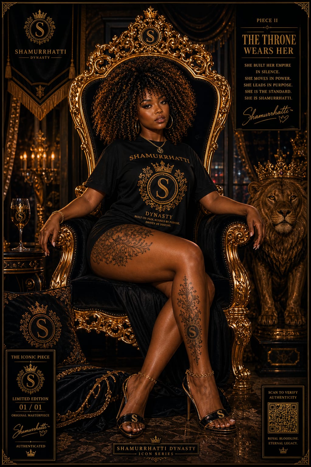 The Throne Wears Her — Icon Series Piece II
