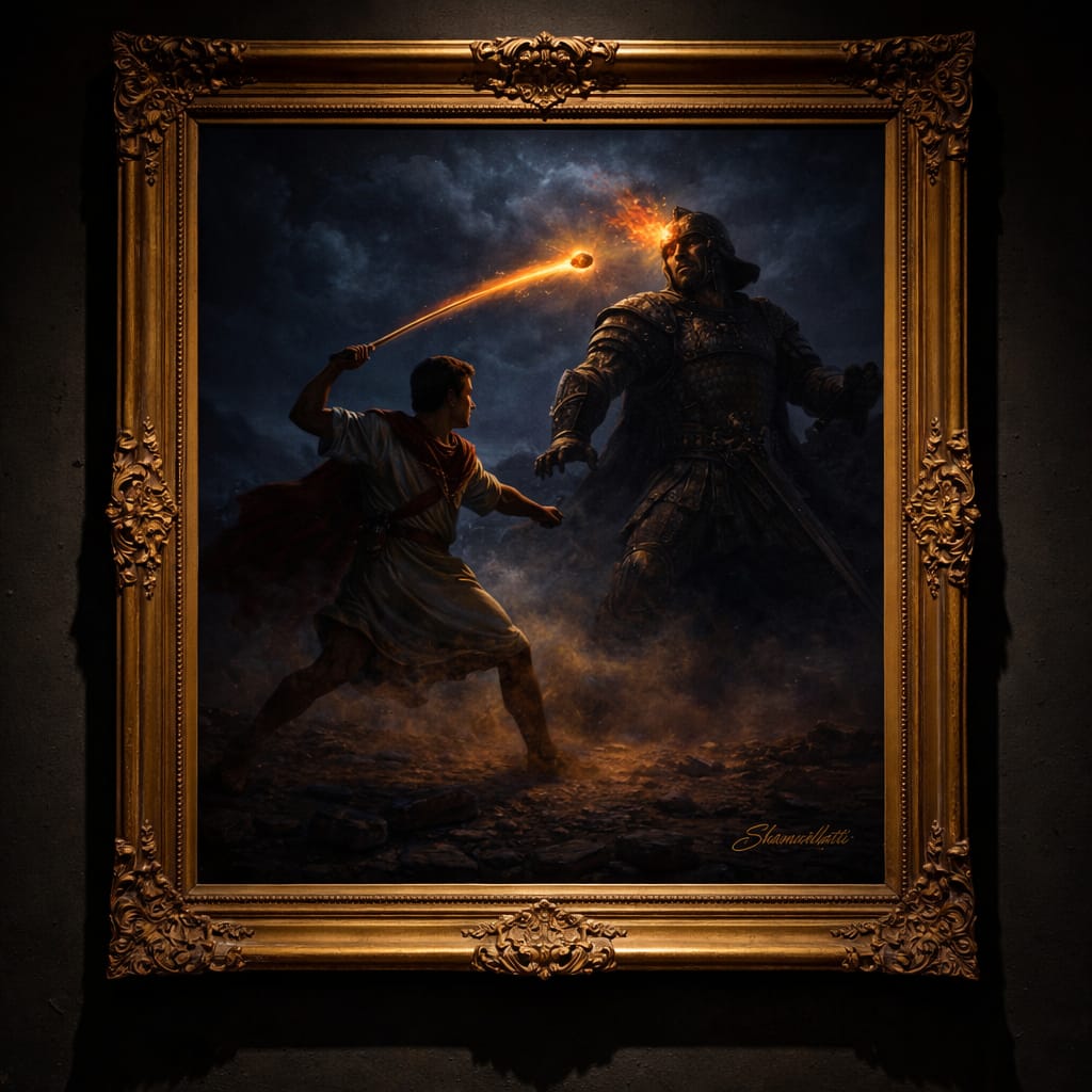 Fire & Faith — Digital Art Print