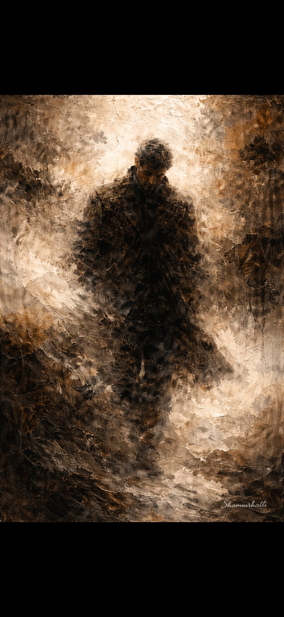 The Weight of Solitude — Digital Art Print