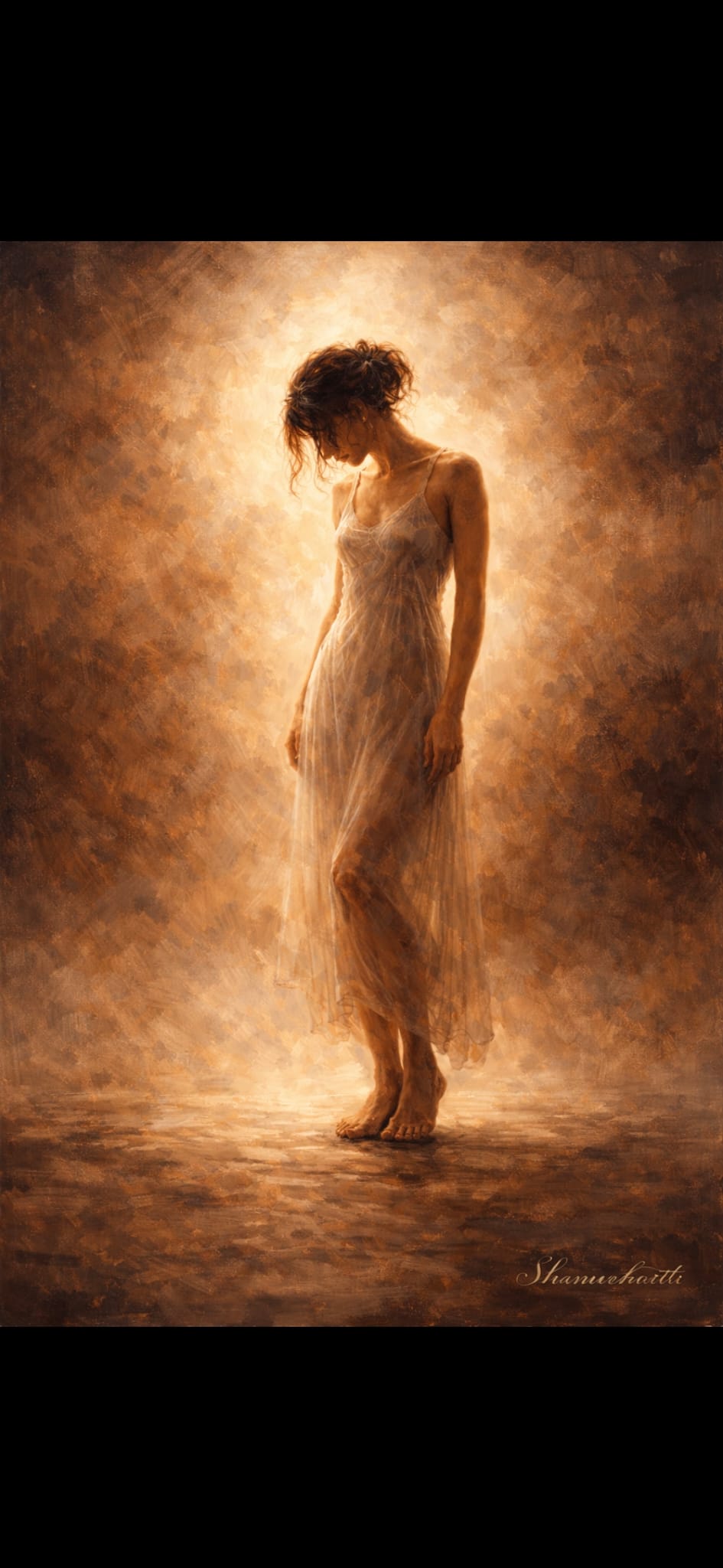 She Stood in the Light — Digital Art Print